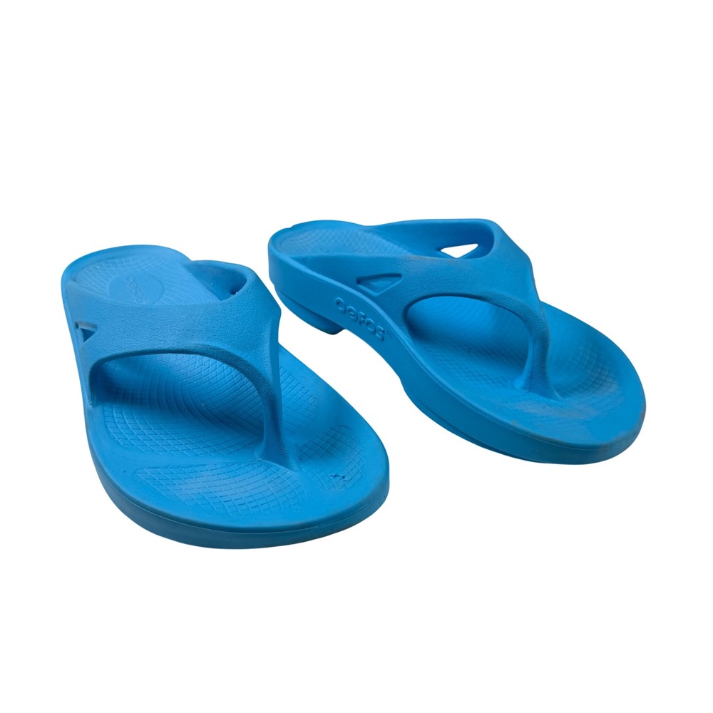 OOFOS OOriginal Recovery Flip Flops Blue Mens 6 Womens 8 EU 39 Sandals